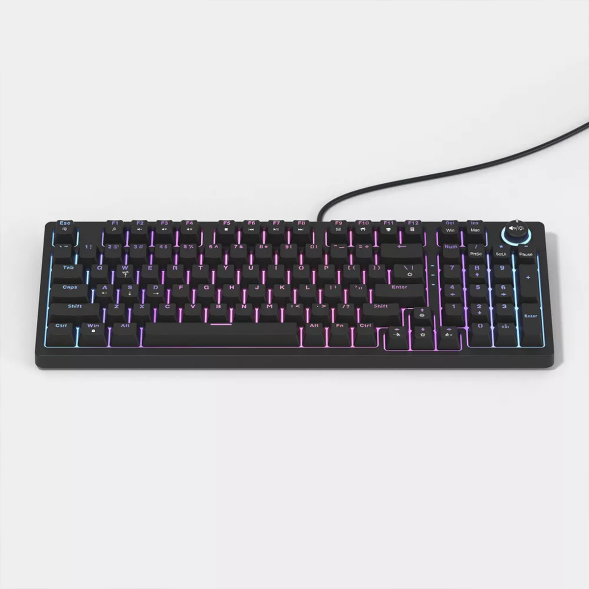 Pełnowymiarowa Klawiatura Mechaniczna Z Podświetleniem RGB
