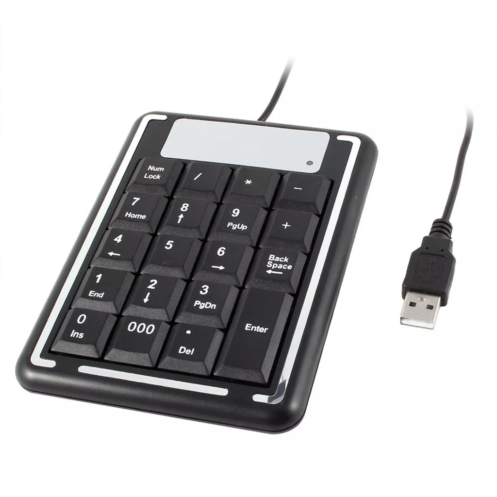 Przenośna Klawiatura Numeryczna USB 19 Klawiszy